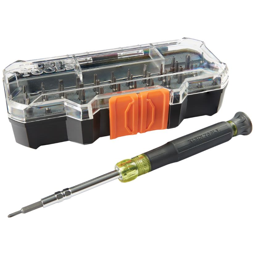 Klein 32717 All-in-1 Precision Screwdriver Set With Case, 40 Pieces, Acetate/Steel